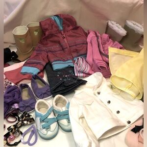 American Girl and Our Generation mixed clothing.